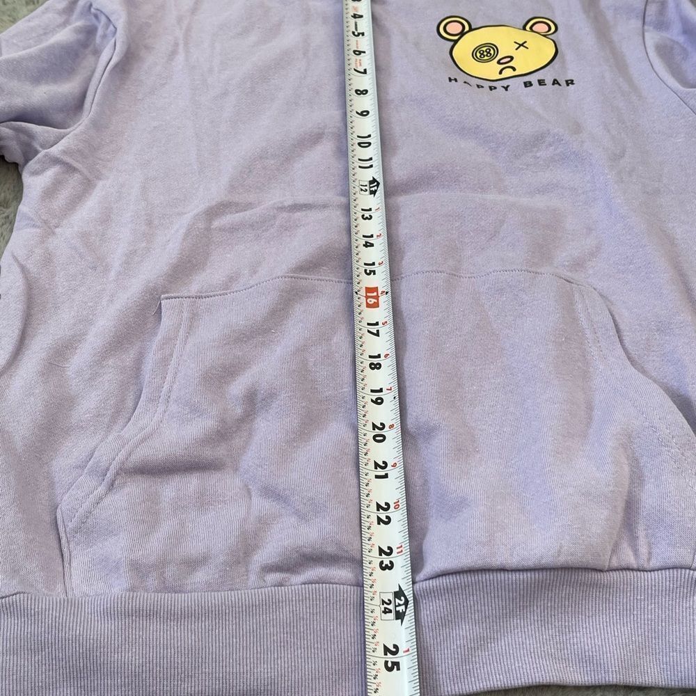NWT Chemistry Happy Bear purple hoodie size M unisex - Picture 8 of 8